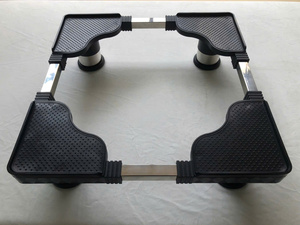 Plateforme réglable robuste pour appareils électroménagers, base noire pour grandes machines à laver et réfrigérateurs - Product Image 2