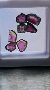 <b>Colour</b> Separated Bicolour Tourmaline Fancy Faceted Gemstone Parcel Natural Loose <b>Stones</b> For Fine Jewelry Wholesale Collection - Product Image 4