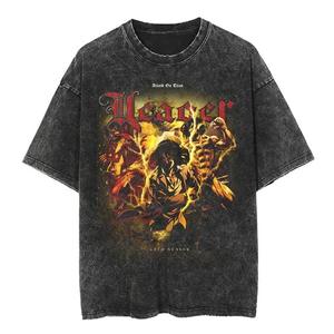 Custom <b>Acid</b> Wash Oversized <b>Drop</b> Shoulder T-Shirt 100% Cotton Street Style Blank Design OEM Private Label Manufacturer - Product Image 4