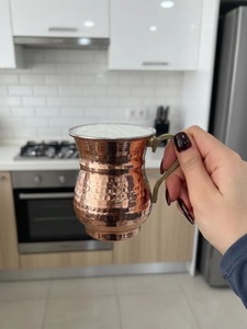 Service de verres en cuivre martelé, ensemble de vaisselle en cuivre massif pour la maison, vaisselle de table en cuivre de qualité supérieure - Product Image 6
