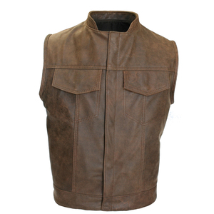 Chaleco Acolchado para Motociclistas, para Hombre, de Cuero PU, Informal, con Diseño Reversible y Transpirable - Product Image 1