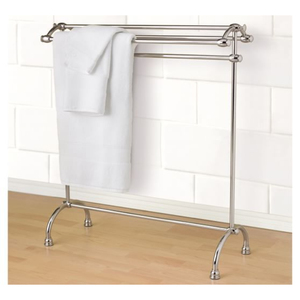 Toallero Creativo Ecológico de Acero Inoxidable, Estante de Almacenamiento de 3 Niveles Independiente, Organizador de Baño con Acabado Negro - Product Image 6