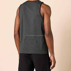 Débardeur à séchage rapide en vente en gros, débardeur sans manches à bas prix, débardeur de sport pour homme - Product Image 3