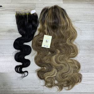 Perruques en cheveux humains naturels noirs et mèches ondulées, avec closure HD suisse 5x5, livraison rapide, pour femme noire - Product Image 6