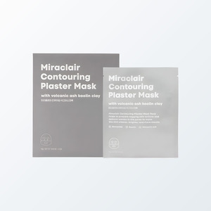 Masque facial coréen Miraclair Contouring Plaster Mask Pack 5 feuilles Fabriqué en Corée Blanc Niacinamide Herbal - Product Image 4