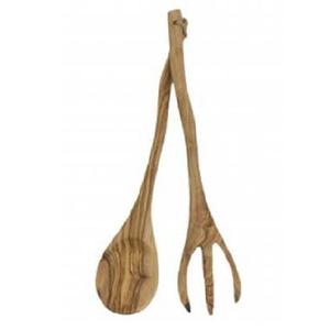 Juego de Tenedores de Madera para Ensalada y Postre, Diseño Simple y Atractivo, Cubertería de Madera para Servir la Cena, a Bajo Costo - Product Image 1