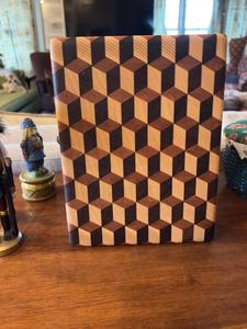 Planche à découper classique en bois, plateau de service en bambou et bois de manguier, pour légumes et fruits, avec poignée, ustensile de cuisine personnalisable - Product Image 2