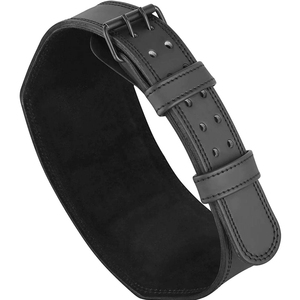 Cinturón de levantamiento de pesas de cuero genuino resistente, soporte lumbar para gimnasio, culturismo, fitness, levantamiento de pesas, entrenamiento duradero. - Product Image 2