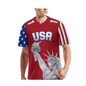Jersey de Fútbol Americano Personalizado de Alta Calidad, Tejido Suave, Transpirable y Cómodo, con Servicio OEM para Uniformes de Equipo - Product Image 3