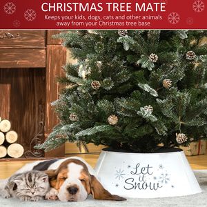 Gonna in Ferro Battuto Artigianale a Forma di Fiocco di Neve per Collare Albero di Natale da 26 Pollici, Bianca, per Decorazioni Domestiche e Feste - Product Image 4