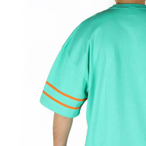 T-shirt surdimensionné personnalisé 100 % coton pour homme, style streetwear, épaules tombantes, manches rayées, coupe ample, tee-shirt vierge grande taille, style hip-hop - Product Image 5