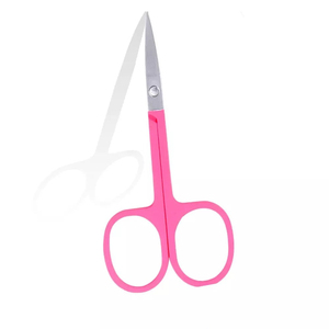 Small <b>Nail</b> <b>Scissors</b> Multipurpose Stainless Steel Cuticle Manicure Fingernail Toenail Beauty <b>Scissors</b> Round Handle Sharp Blade - Product Image 2