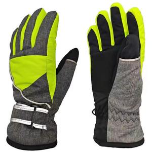 Gants de ski d'hiver imperméables à haute visibilité, doublés de polaire thermique, coupe-vent, mitaines de snowboard pour les sports de plein air et le travail - Product Image 6
