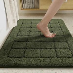 Wholesale Custom White Cotton Bathroom <b>Bath</b> <b>Mat</b> Non-slip Thick <b>Absorbent</b> Woven Technique for Hotels - Product Image 1