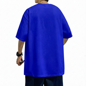 T-shirt formel en coton tricoté 100 % pour homme, coupe classique, manches courtes, col roulé, uni, respirant, écologique - Product Image 4