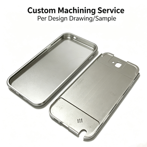 Coque de téléphone portable extérieure personnalisée en acier inoxydable et alliage d'aluminium, usinage CNC, brochage, usinage de coque de téléphone satellite - Product Image 1