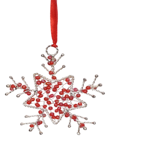 Decoración Navideña WISING Star Roja con Cuentas, Directo de Fábrica, Duradera, Estilo Moderno, para Interiores o Exteriores - Product Image 6