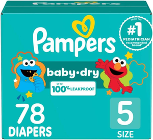 Pañales Desechables para Bebé Pampers Baby Dry, Talla 5, Paquete de 78, Absorbentes, Embalaje Puede Variar - Product Image 1