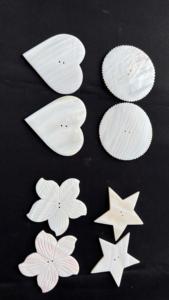 เปลือกหอยมุกธรรมชาติสีขาว รูปทรงกลม หัวใจวงกลม ขัดเงา สำหรับทำเครื่องประดับ DIY งานฝีมือ ขายส่งจำนวนมาก - Product Image 4