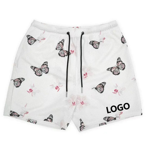 Shorts de sport respirants pour hommes, style streetwear, personnalisables, à motif uni, impression numérique, service OEM, prix de gros, 100% personnalisable - Product Image 6