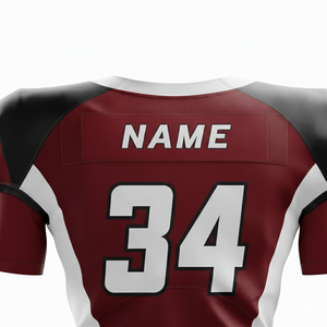 Uniforme de Fútbol Americano Personalizado 2026 |   Camiseta Deportiva de Manga Corta con Logotipo Personalizado, Diseño Impreso a Color |   Transpirable de Secado Rápido - Product Image 6