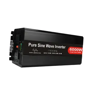 EW llegada-inversor de 48 voltios, convertidor de onda sinusoidal pura de 6000 vatios, 48 V DC a 230V AC
