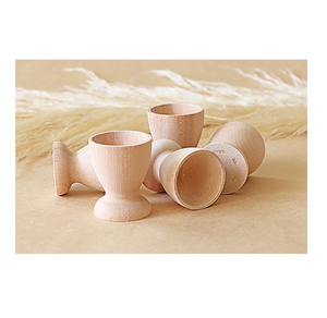 Porta huevos de madera de buena calidad, juego de 5 piezas para decoración de mesa en fiestas, soporte para almacenamiento de huevos a bajo precio. - Product Image 1
