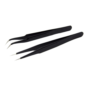 Pinzas de Acero Inoxidable de Alta Calidad para Extensión de Pestañas, Ángulo de 90 Grados, Volumen Ruso, Logotipo Personalizado, Otros Cuidados para las Manos - Product Image 1