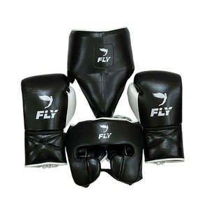 Ensemble de boxe MMA le plus vendu, sur mesure, respirant, durable, en cuir PU véritable, équipement d'entraînement, ensemble de sparring à lacets - Product Image 1