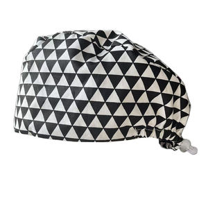 Chapeau d'infirmière pour femmes, accessoires hospitaliers, 100% coton tricoté, motif floral, imperméable, respirant, pour salle d'opération, usage dentaire - Product Image 4