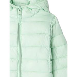 Veste matelassée à capuche rouge, fermeture éclair, coupe-vent, légère, manteau d'hiver unisexe, décontractée, couleur unie, coupe classique - Product Image 6