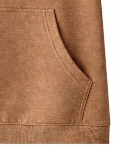 Sweat à capuche marron café à manches courtes pour homme, pull décontracté à capuche, t-shirt léger d'été, streetwear en mélange de coton avec poches - Product Image 6