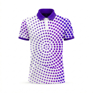 Polo de golf en polyester de haute qualité avec impression par sublimation personnalisée, broderie et logo sur mesure - Product Image 2