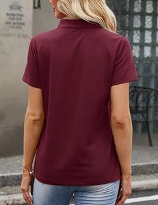 Polo de Golf de Secado Rápido para Mujer, Polo Personalizado de Manga Corta y Transpirable para Mujer - Product Image 4