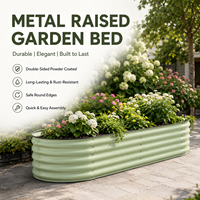 Jardinières en acier galvanisé thermolaqué, bacs à plantes, jardinières surélevées, bacs à légumes, jardinières à fleurs, jardinières à herbes, pour l'extérieur et l'intérieur