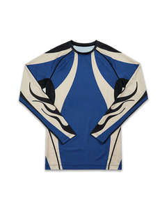 Ensemble Rash Guard Homme Manches Longues et Short de Compression Sublimé pour BJJ MMA, Séchage Rapide, Tenue d'Entraînement et de Fitness – Vente en Gros - Product Image 1