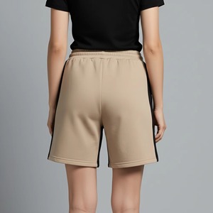 Wholesale Custom Breathable Button Fleece Sweat Shorts 100% Cotton High Quality Quick Dry Eco-Friendly High <b>Waist</b> Gym Women's - Product Image 6