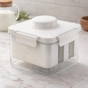 Presse à fromage manuelle en plastique avec filtre, boîte à yaourt, presse à tofu, récipient sans BPA, portable, compatible lave-vaisselle, outil de cuisine - Product Image 1