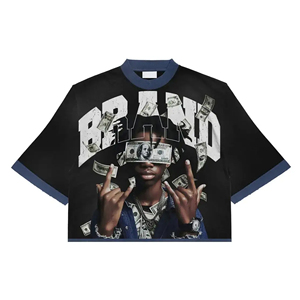 T-shirt pour homme surdimensionné avec impression DTG, coton lourd de qualité supérieure, graphisme numérique personnalisé, coupe ample, col rond, manches courtes, décontracté - Product Image 5