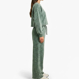 Survêtements d'hiver en dentelle pour femmes, style streetwear, vente en gros, pas chers, avec logo brodé personnalisé, respirants - Product Image 2