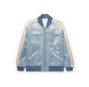 เสื้อแจ็กเก็ตบอมเบอร์ผ้าไนลอนสำหรับผู้ชายเสื้อแจ็กเก็ตกันหนาวมีซิปแบบเต็มขนาดพิเศษปักโลโก้ได้ตามต้องการ - Product Image 1