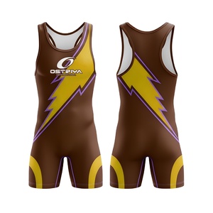 Sleeveless High Quality Wrestling Singlets <b>for</b> Men Spandex/Polyester Durable Quick Dry Hot <b>Sale</b> New Arrival Plain Dyed - Product Image 1