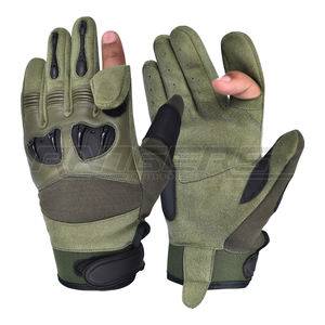 Gants tactiques de chasse en plein air, gants en cuir à doigts entiers avec protection des articulations en TPU, compatibles avec les écrans tactiles, gants de sport anti-impact - Product Image 3