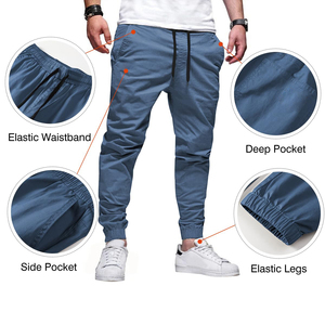 กางเกงคาร์โก้สีเขียวมะกอกสไตล์วินเทจสำหรับผู้ชายจาก Jimieson Apparel ทรงตรง มีกระเป๋าหลายช่อง ผลิตจากผ้าแคนวาสโพลีเอสเตอร์ 100% เอวยางยืด - Product Image 6