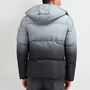 Wholesale Custom Men’s Hooded Reversible Puffer Jacket <b>Waterproof</b> Quilted Padded <b>Winter</b> Outdoor <b>Coat</b> - Product Image 3