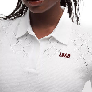 Polo en maille diamantée Premium Swiftly pour femme, respirant, extensible, séchage rapide, haut décontracté performant, option logo personnalisé - Product Image 4