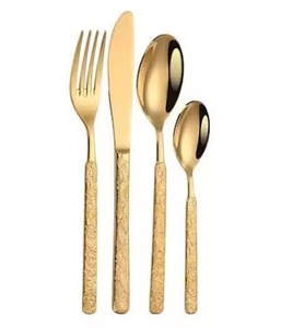 Collection d'ustensiles de table haut de gamme en acier inoxydable, cuillère, fourchette, couteau pour restaurants et hôtels - Product Image 3