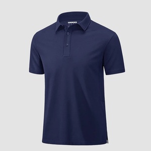 Polo à manches courtes blanc pour homme, coupe classique, couleur unie, coton piqué, décontracté, respirant, design tricoté, boutons sur le devant - Product Image 5