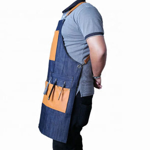 Salon Essential Durable Barber <b>Aprons</b> Lightweight Fabric Comfortable Wear Professional Use Barber <b>Aprons</b> - Product Image 2