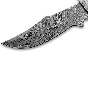 Cuchillo de Caza de Acero de Damasco de Estilo Tradicional, Hecho a Mano, Hoja Fija, Alta Calidad, OEM Personalizable, de Lujo, para Uso en Campamentos al Aire Libre - Product Image 4